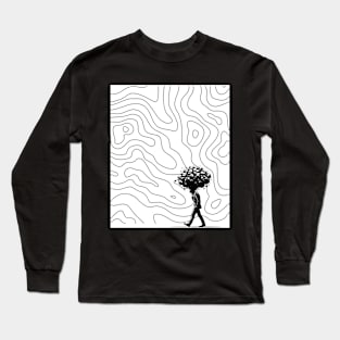 Overthinking - Minimalist Art Long Sleeve T-Shirt